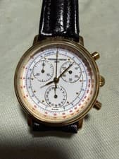 Frederique Constant Chronograph Stainless Steel Used, No Scratches, Working Butt