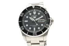 [N MINT /Box] SEIKO 5 Sports 7S36-03C0 SNZF17 Black Automatic Men's Watch JAPAN