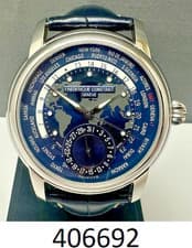 Frédérique Constant Worldtimer Blue Men's Watch - FC-718NWM4H6