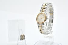 Rare Vintage SEIKO CREDOR 4J85-0A10 Gold 18kt Bezel Qz Ladies Watch [Exc5] JAPAN