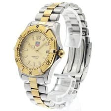 TAG HEUER 2000 SERIES WK1121 38mm SS/GP Gold Dial Date Quartz #C820