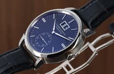 A. Lange & Sohne Saxonia Outsized Date 38.5mm Black Dial White Gold, 381.029