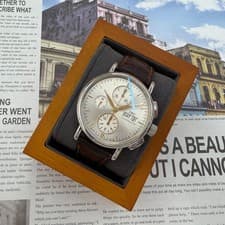 IWC Portofino Chronograph Day Date Gold Hands Leather Watch IW378302 154616917