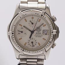 Tag Heuer 262.206-1 Quartz Chronograph Silver Dial Men's Watch Working Vintage