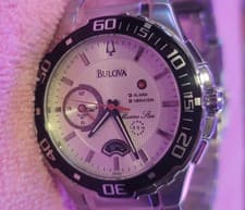 Bulova Mens Marine Star Alarm 98A000 - NEW IMMACULATE -