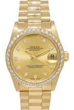 Rolex Datejust President Yellow Gold Diamond Dial/Bezel 31mm Watch Paper L 68278