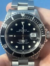Rolex Submariner Date Black Dial Stainless Steel Automatic Men's Wristwatch