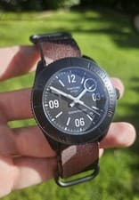 Tom Ford Ocean Plastic Automatic Mens Dive Watch, Full-Kit - CAMO NATO strap