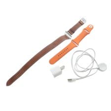 HERMES Apple Watch Leather Band Simple Tour Rubber Band Charger Set C Engraved