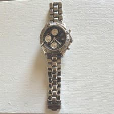 Breitling Chronomat Chronograph Stainless Steel Men's Watch Black Dial Date