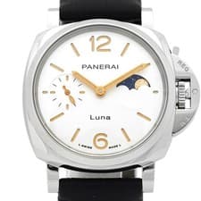 PANERAI Luminor Due Luna PAM01180 Automatic White Dial Men Warranty