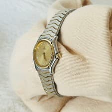 EBEL Watch 18k Diamond 750 Gold Bezel Stone Quartz QZ Case Size 23mm
