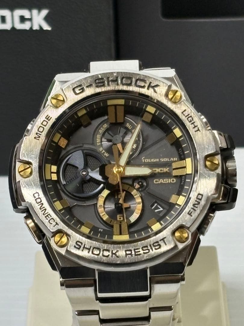 Casio GSTB100D G Shock Timepiece Smartlink Tough Solar Box Included Kit