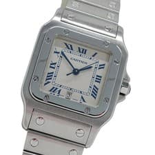 Cartier men's watch, Santos Galbee LM, date, quartz movement, stai... GZl1grkv