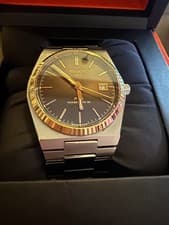 Tissot PRX Powermatic 80 18K Solid Gold Bezel 40mm Brown Dial Men's Watch!!