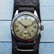 Vintage British Military ATP Enicar Hand-Winding Men's Wristwatch For Repair