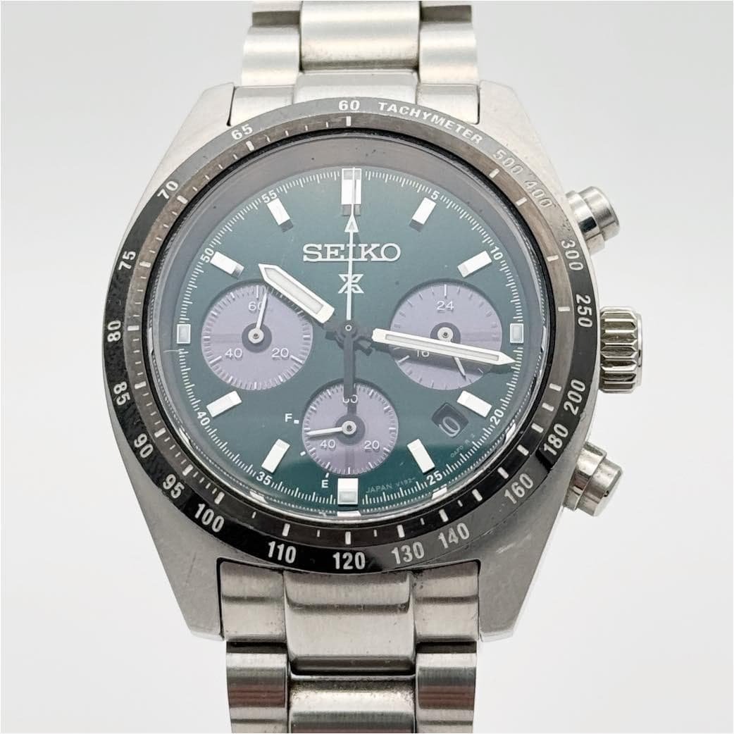 Seiko Prospex Speedtimer SBDL107 Solar Chronograph 1.54in Case 7.87in Wrist