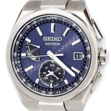 SEIKO ASTRON NEXTER SBXY065 Titanium Navy Utility Design Men's Watch in Box