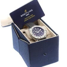 BREITLING AVENGER AUTOMATIC 42 A17328 SS Black Dial Date Watch #C249