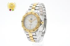 TAG Heuer 2000 Professional WK1120 Gold Silver Dial Date 37mm Men's Watch JAPAN