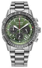 Citizen Promaster Air Navihawk Eco-Drive Green Dial Mens Watch CA4664-60W