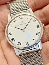 Vintage Universal Geneve Lacquer Dial Manual Winding Rare Original Bracelet