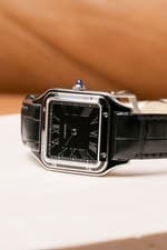 Dec 2024 Cartier Santos Dumont Black Lacquer Ref - WSSA0046 Mint Cond Full Set