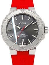 ORIS WATCH AQUIS DATE RELIEF 01 733 7730 4153-07 4 24 66EB AUTOMATIC GREY MEN'S