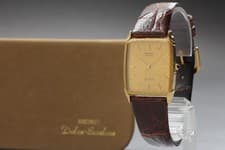 [Near MINT Box]   SEIKO Dolce 7731-5180 14K Gold Men's Quartz Watch From JAPAN