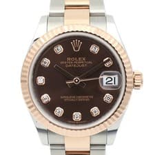 ROLEX Datejust 278271G Automatic Watch Stainless Steel Diamond 18K Pink Gold