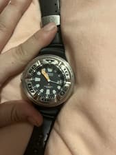 Citizen Promaster Eco-Drive Diver Wristwatch Black Dial Rubber Band 300m Steel