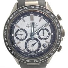 CITIZEN ATTESA Solar Powered Radio-Control GPS Satellite CC4055-14H w/ box