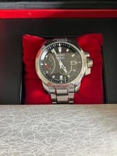 Seiko Brightz Phoenix 5D44-0AB0 SAGG007 Day Date ST.Steel Box Kinetic Mens Watch