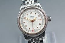 [EXC+5] Oris Big Crown Pointer 7463C White Silver Dial Automatic Men's Watch JPN