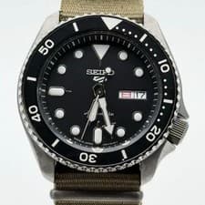 Seiko 5 Sports Automatic Watch Seiko 4R36 07G0 43mm Black Wrist 23cm