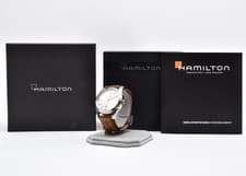 Hamilton Jazzmaster H424151 Spirit of Liberty Automatic Men's Watch Silver w/Box