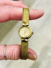 Vintage Tudor Swiss Ladies Watch Manual Wind Gold Tone Cocktail Watch