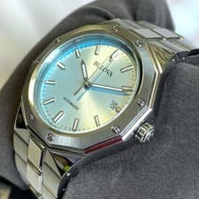 BULOVA Classic 96B462 Sky Blue Dial Automatic Watch 40mm
