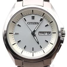CITIZEN ATTESA Eco Drive Titanium Men's Watch White Dial H100-T018858