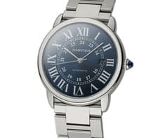 Cartier Ronde Solo 42mm Blue Dial Auto Cartier Serviced WSRN0023 - 2017