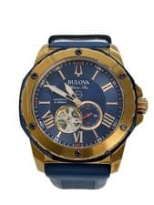 BULOVA Watch Hand-wound Navy Dial 48 Unisex 98A227
