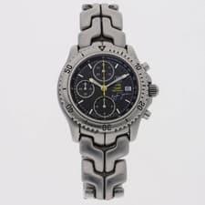 TAG Heuer CT2115 Link Chrono Ayrton Senna Limited Edition 4098 Black Dial Men's