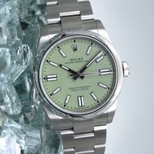 2025 Rolex Oyster Perpetual 41mm Green Pistachio Complete Set - 134300 OP41