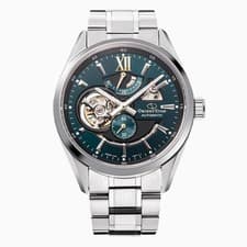 Orient Star RKAV0114E Automatic Open Heart Skeleton Watch Green