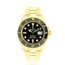 Rolex 18 Karat Yellow Gold Submariner 41mm - Black Dial and Black Ceramic Bezel