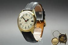 1974 N MINT] Bulova Accutron Railroad Approved Gold Tuning Fork 218 Men's Watch