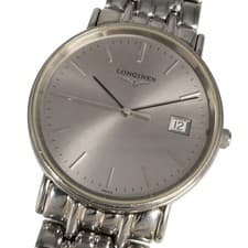 Longines Grand Classic L4 720 4 Date Quartz Stainless Mens Watch Wristwatch