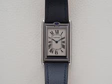 Cartier Tank Basculante 2390 Mechanical Manual Wind 25x31mm Guilloche Dial
