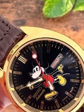 Seiko Mickey Self-Winding Watch Used From Japan