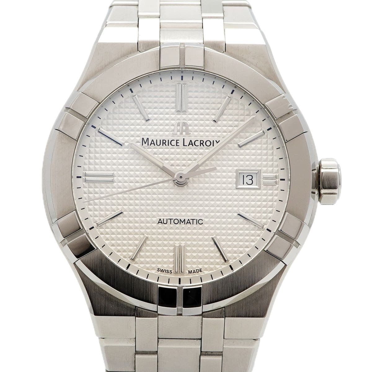 Maurice Lacroix Icon AI6008-SS002-130-1 Silver Dial Men's Wristwatch - Used